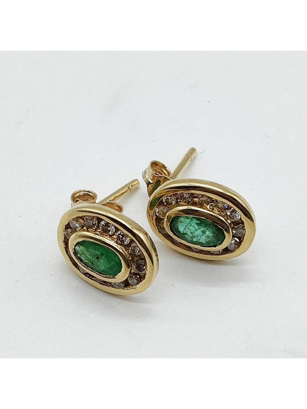 Jewelry Pierced Earring Emerald Gold 2329677